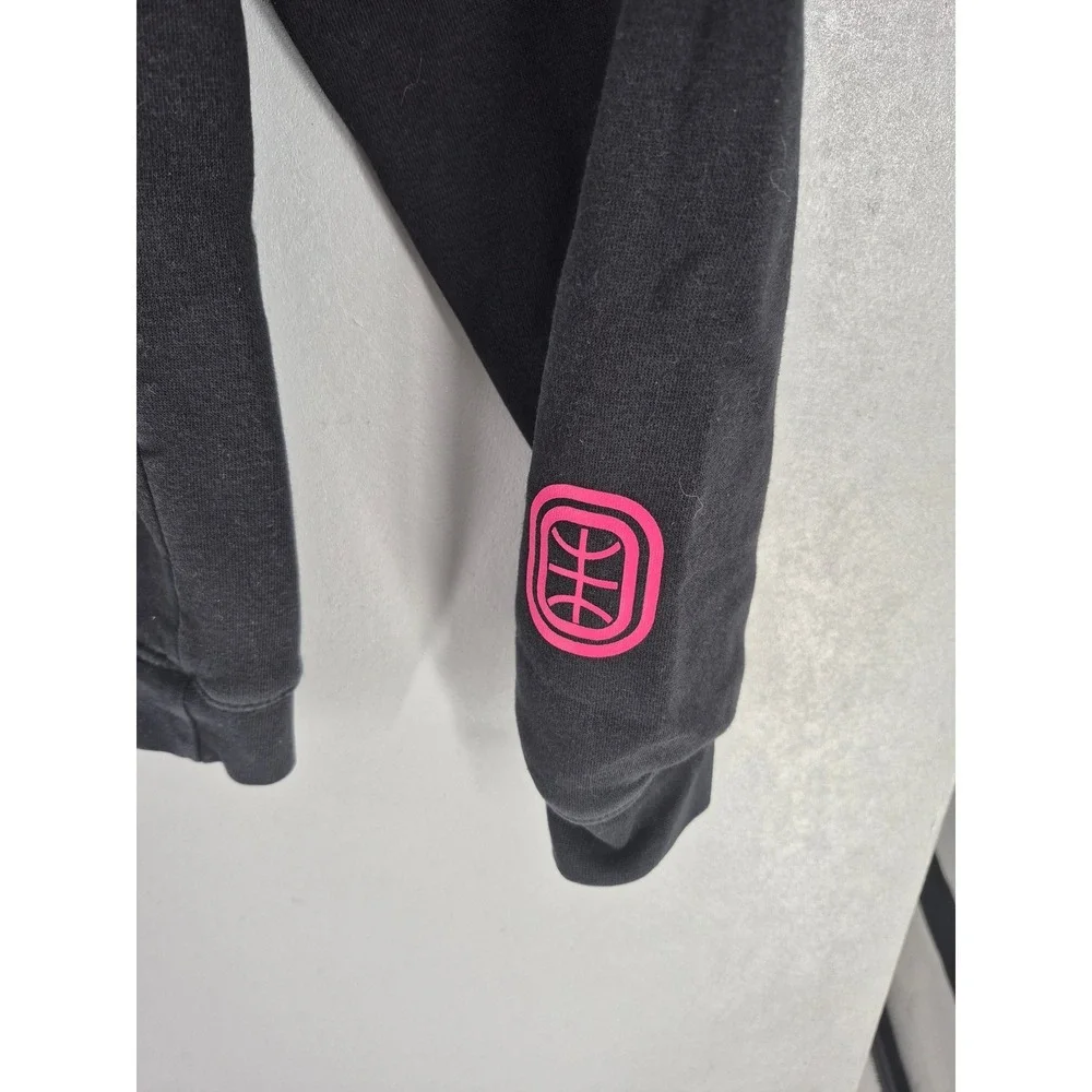 Overtime Youth Hoodie Black Basketball Drip Graphic Pullover XL